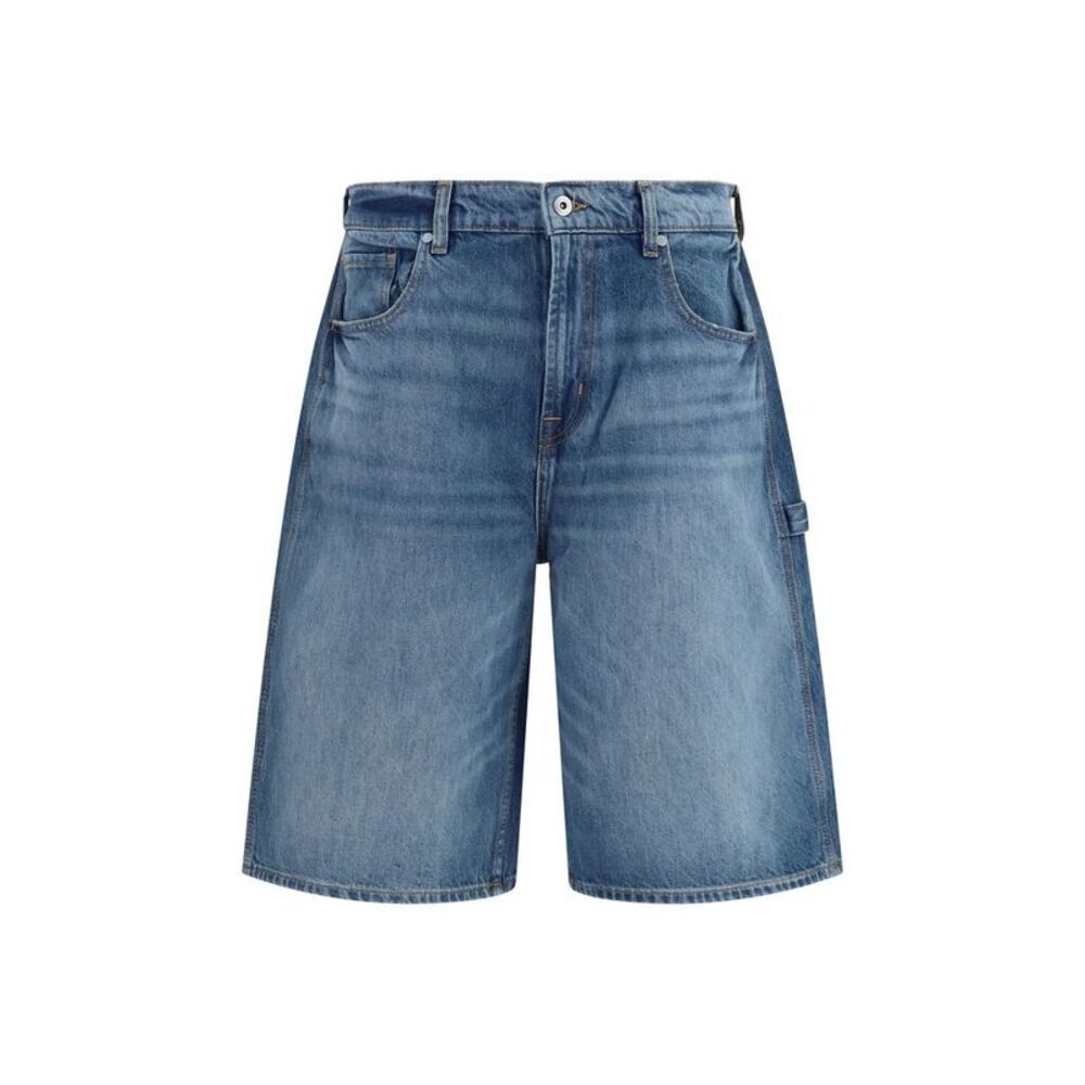7FOR Blue Cotton Bermuda Men's Shorts